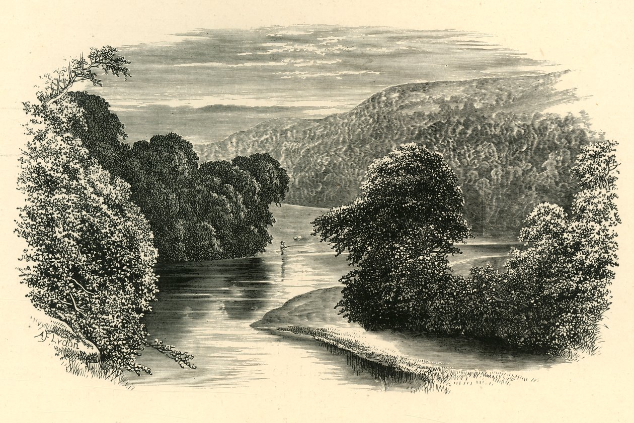 Sur la Wharfe, c1890 - Unbekannt