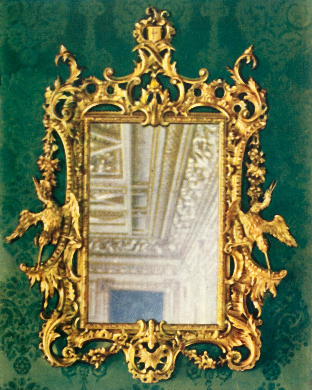 Un des quatre cadres de miroir doré, 1938 - Unbekannt