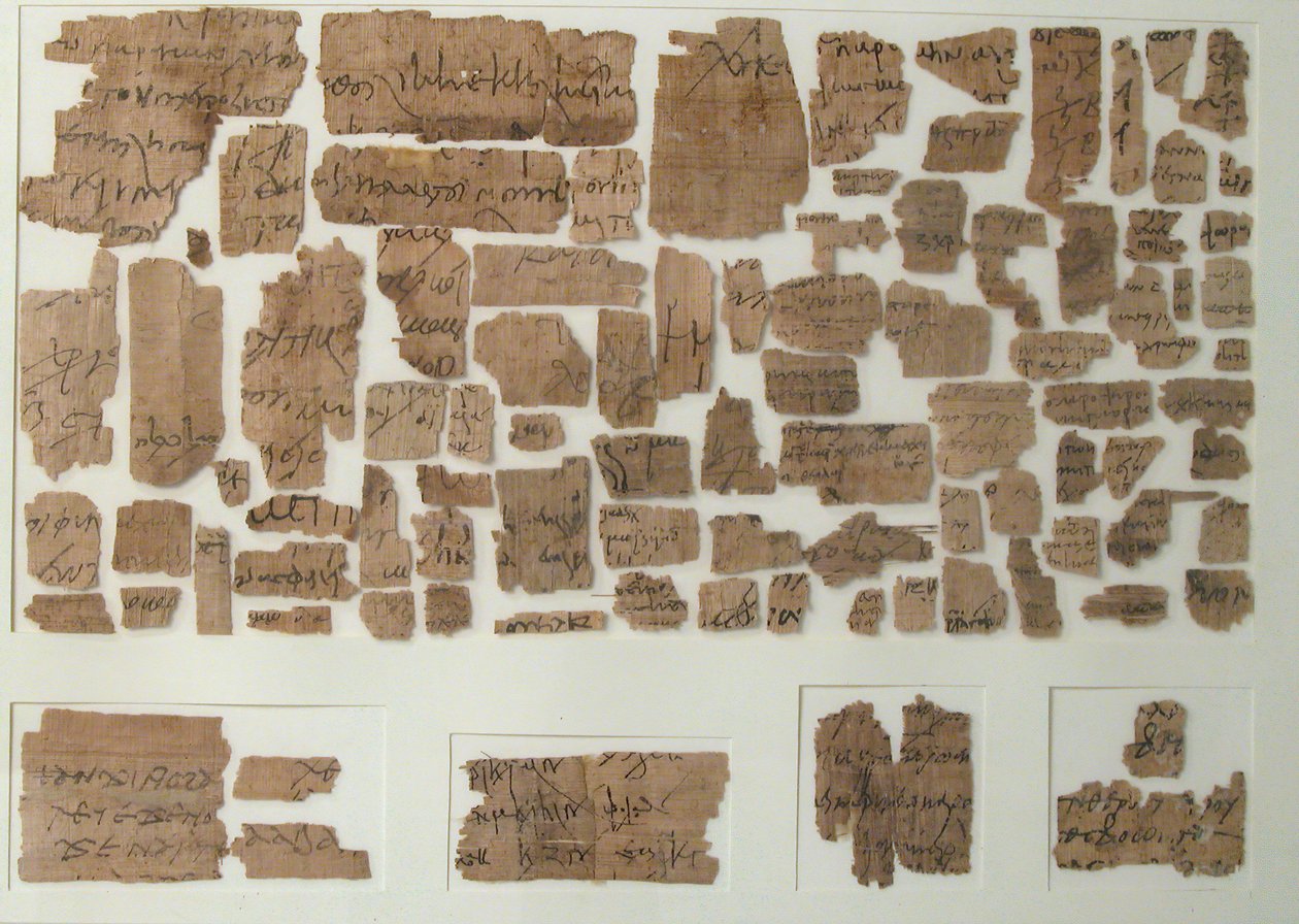 Fragments de papyrus, copte, 7ème siècle - Unbekannt