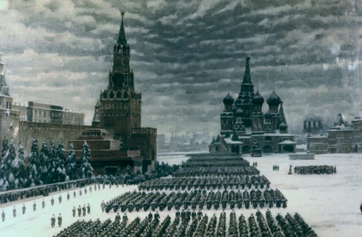 Parade sur la Place Rouge, décembre 1947, Moscou, Russie - Unbekannt