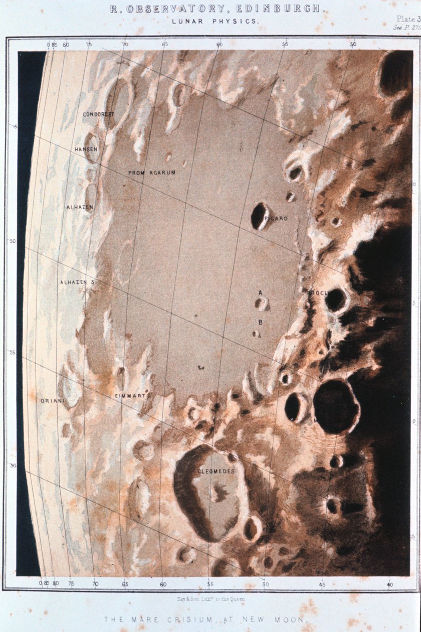 Partie de la surface lunaire, 1857 - Unbekannt