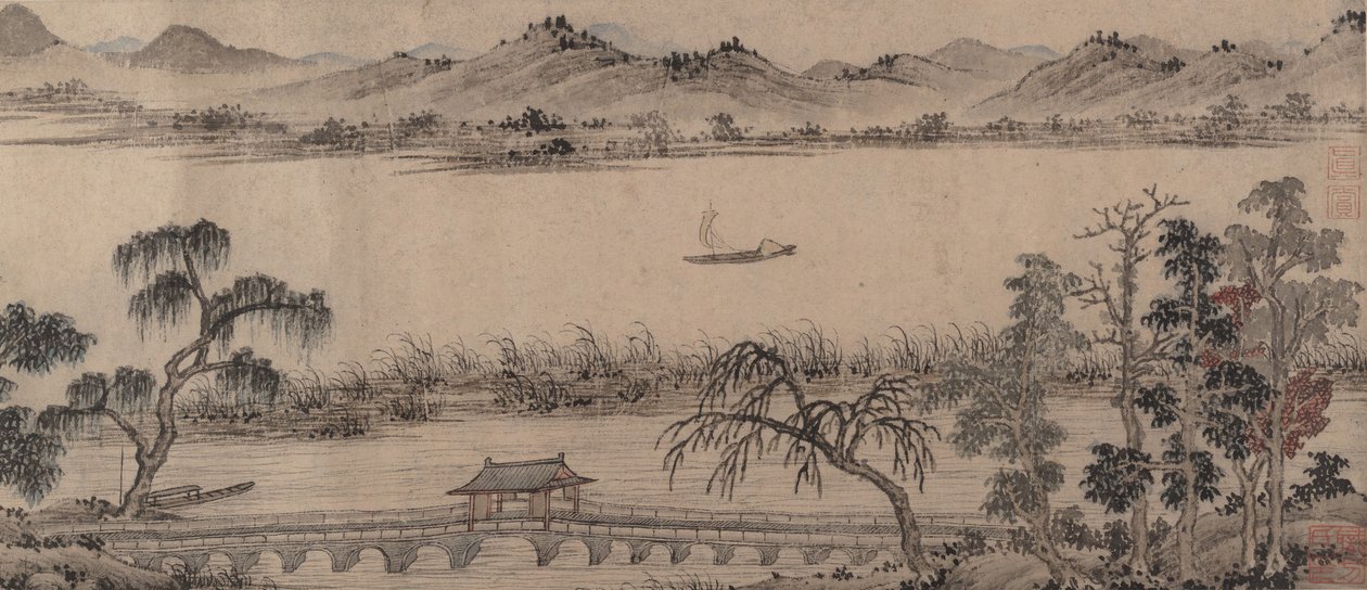 Pavillon du Pont Arc-en-ciel flottant, 16e siècle - Unbekannt