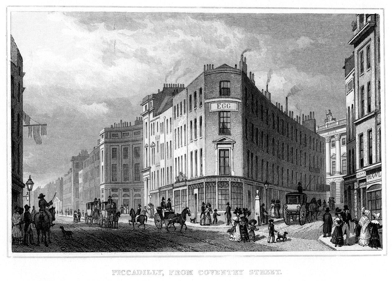 Piccadilly, depuis Coventry Street, Westminster, Londres, 19ème siècle - Unbekannt