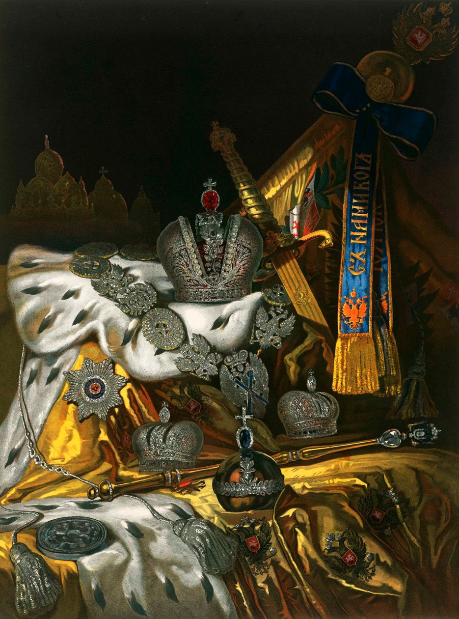 Image des regalia impériaux russes, 1856 - Unbekannt