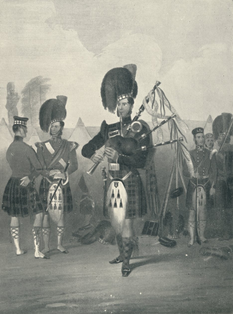 Joueur de cornemuse, 42e Royal Highlanders, XIXe siècle, 1909 - Unbekannt