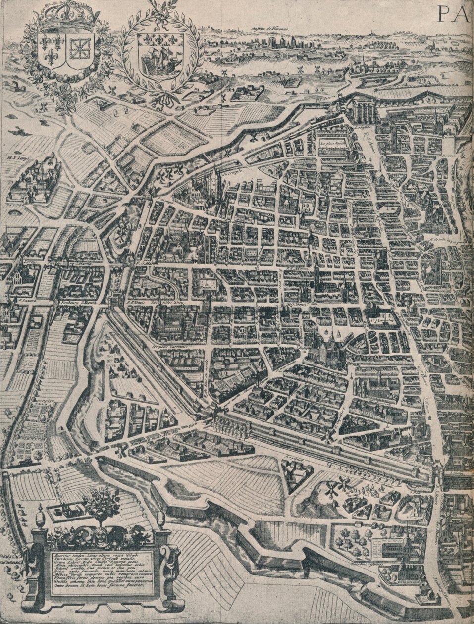 Plan de Paris, vers 1630, 1915 - Unbekannt