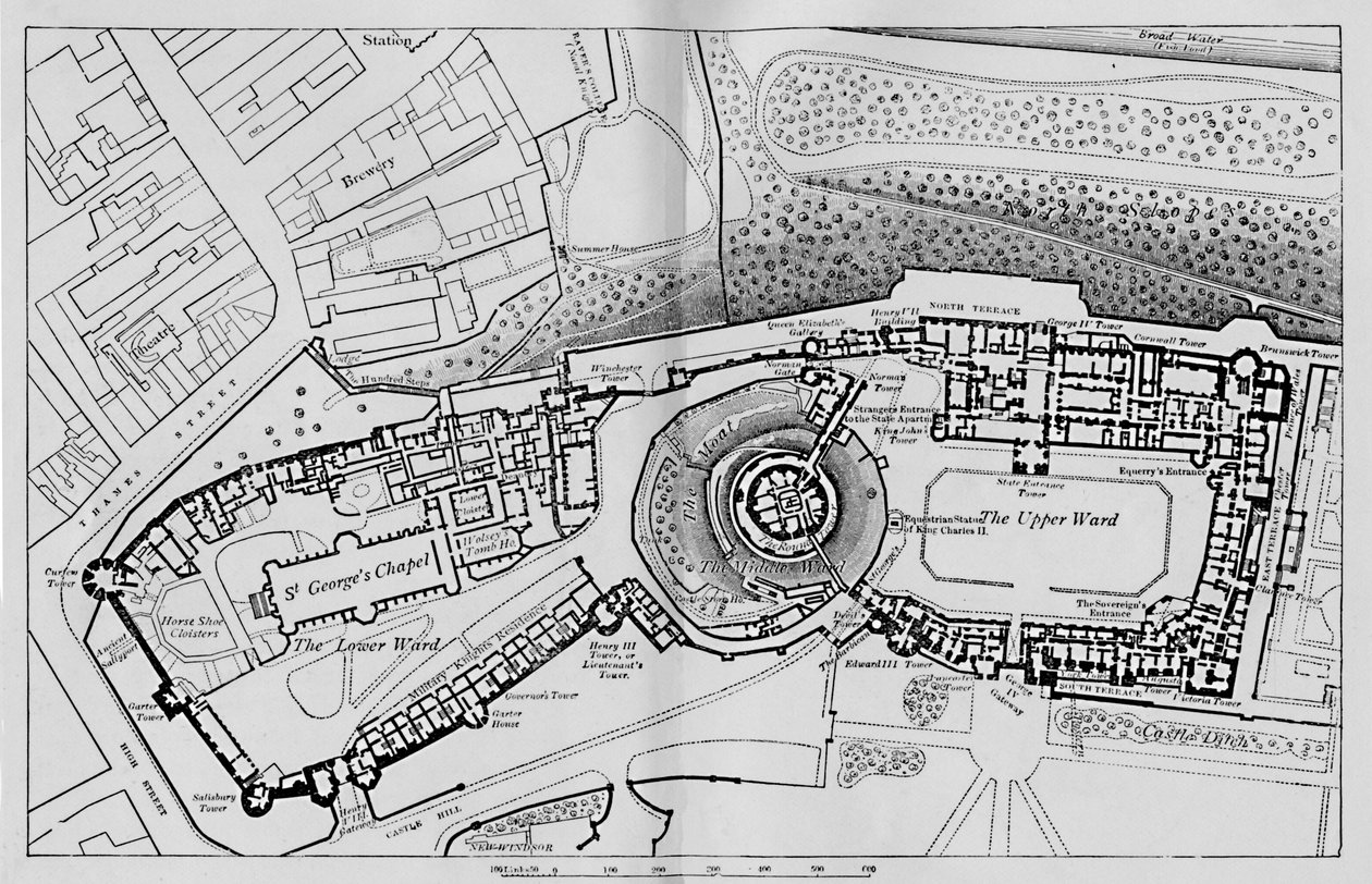 Plan du château, 1895 - Unbekannt