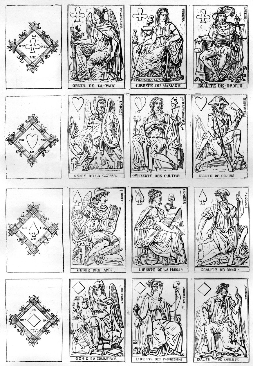 Cartes à jouer de la République française - Unbekannt