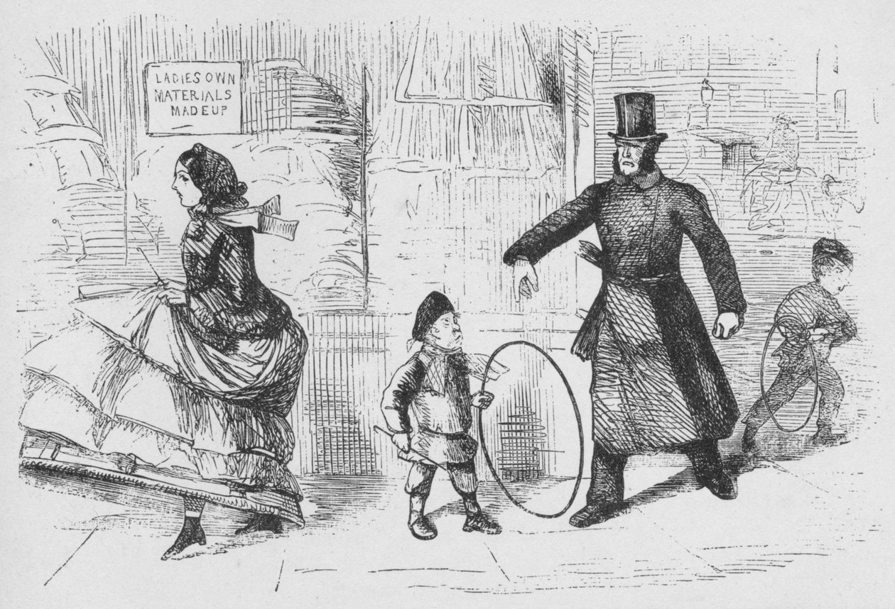 Dessin humoristique de la police dans le Weekly, vers 1859 - Unbekannt
