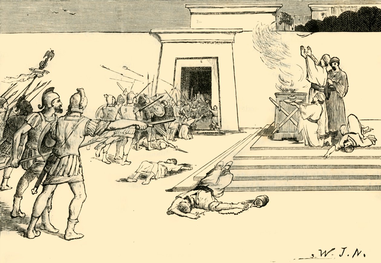 Pompée dans le temple de Jérusalem, 1890 - Unbekannt