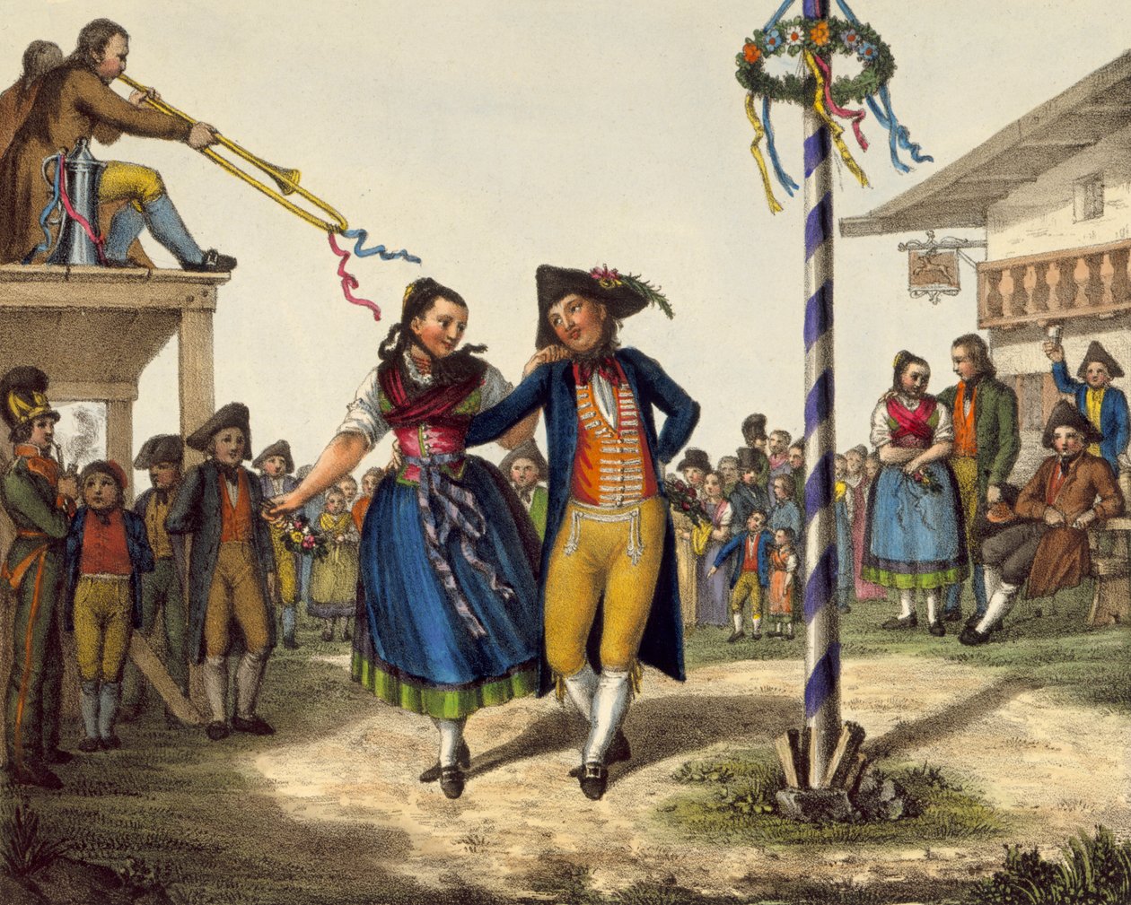Festivités populaires, milieu du XIXe siècle - Unbekannt