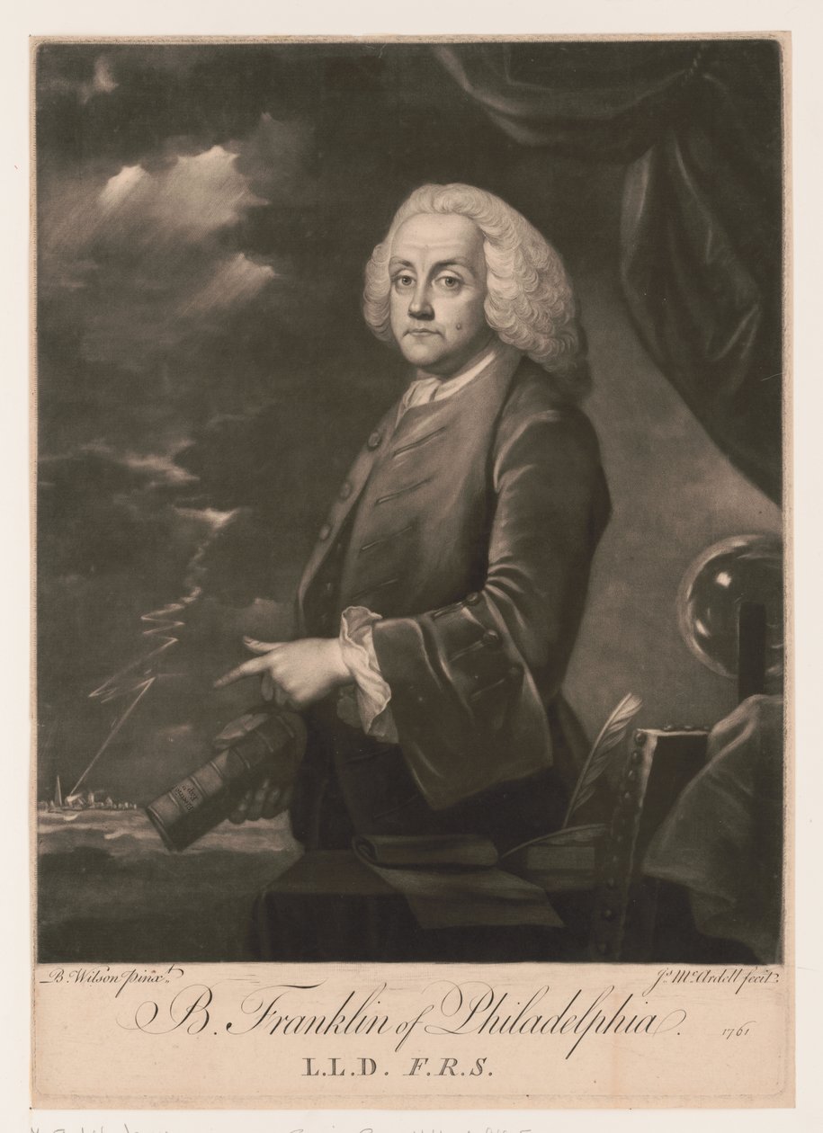 Portrait de Benjamin Franklin (1706-1790) - Unbekannt