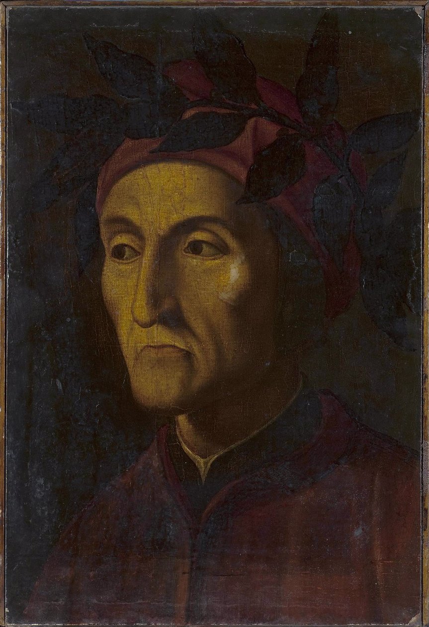 Portrait de Dante Alighieri 1265-1321, 16ème siècle - Unbekannt