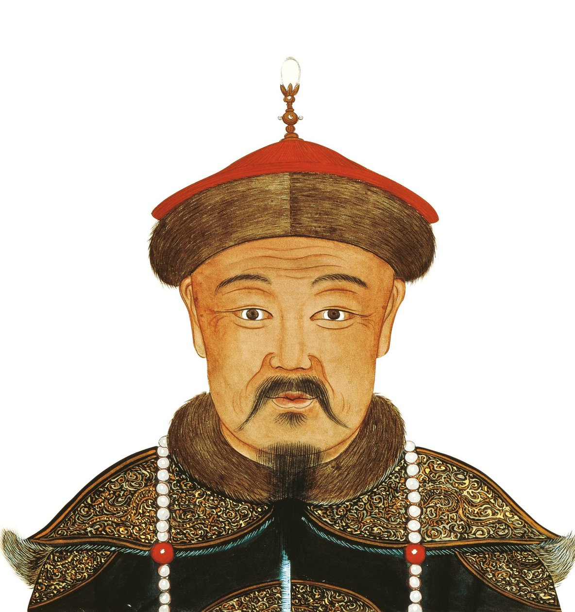 Portrait de Kubilai Khan 1215-1294, XIIIe siècle - Unbekannt