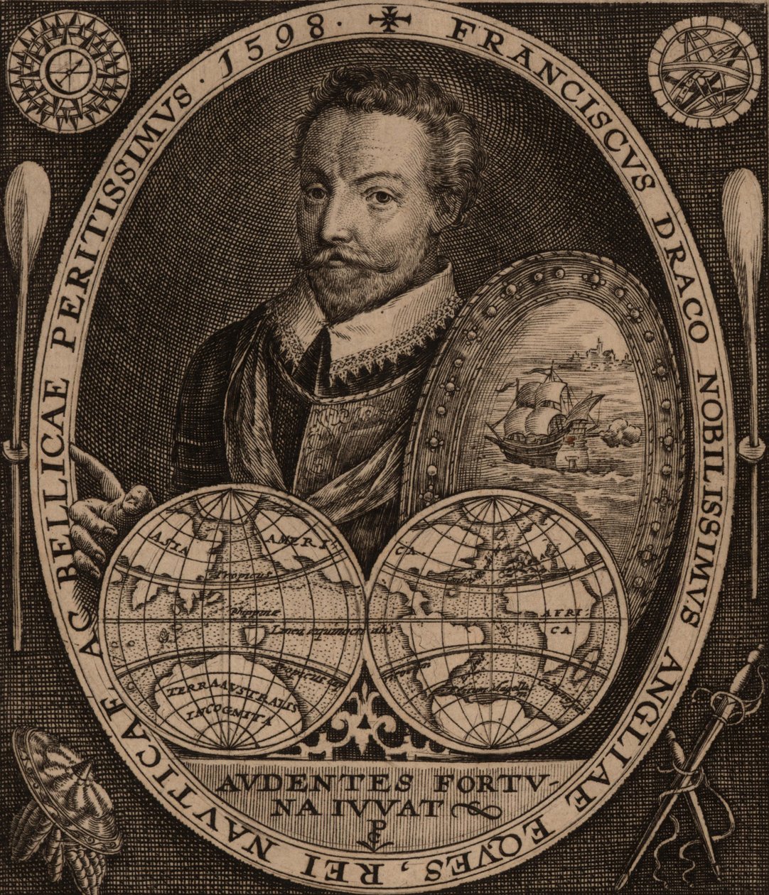 Portrait de Sir Francis Drake - Unbekannt