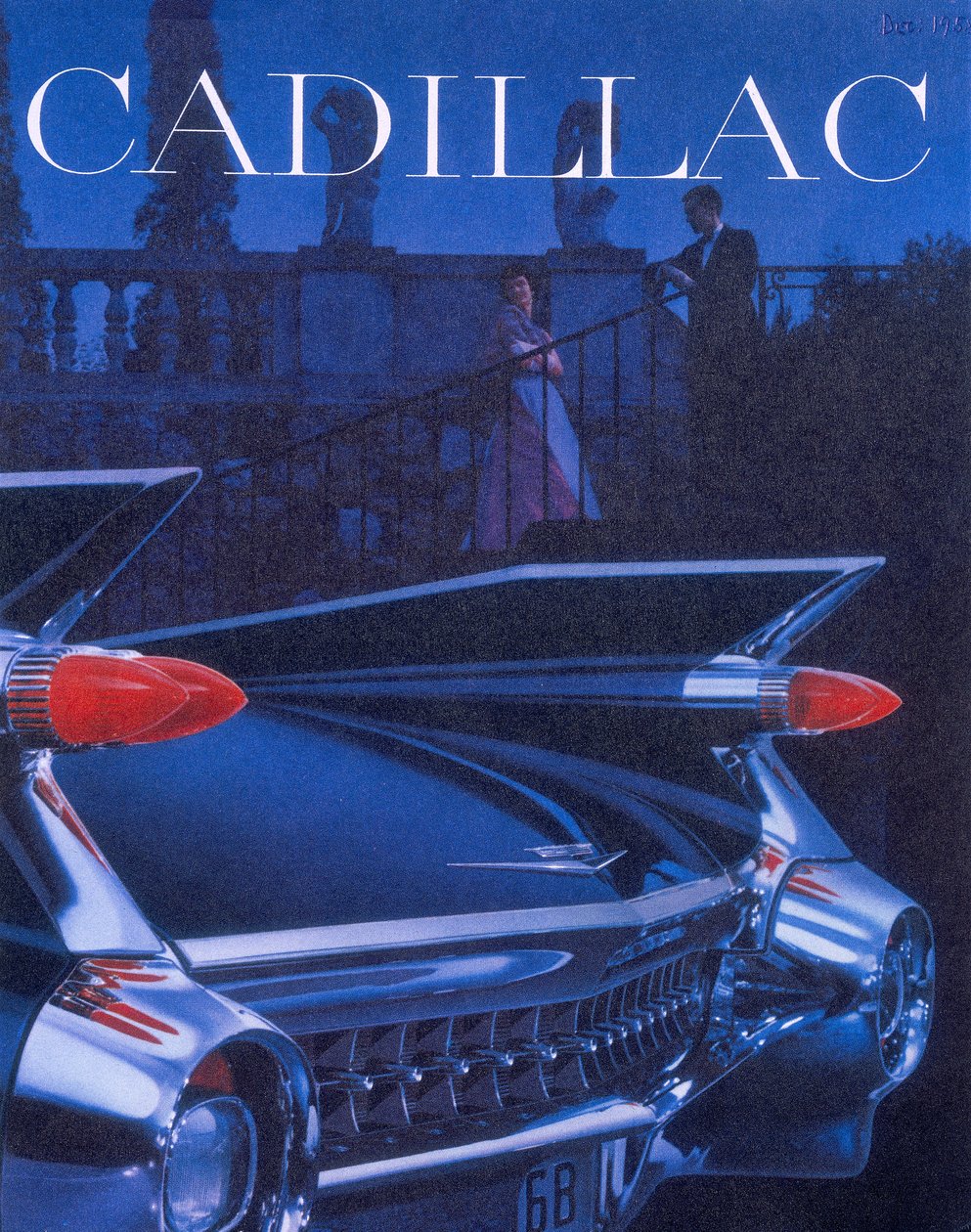 Affiche publicitaire pour une Cadillac, 1959 - Unbekannt