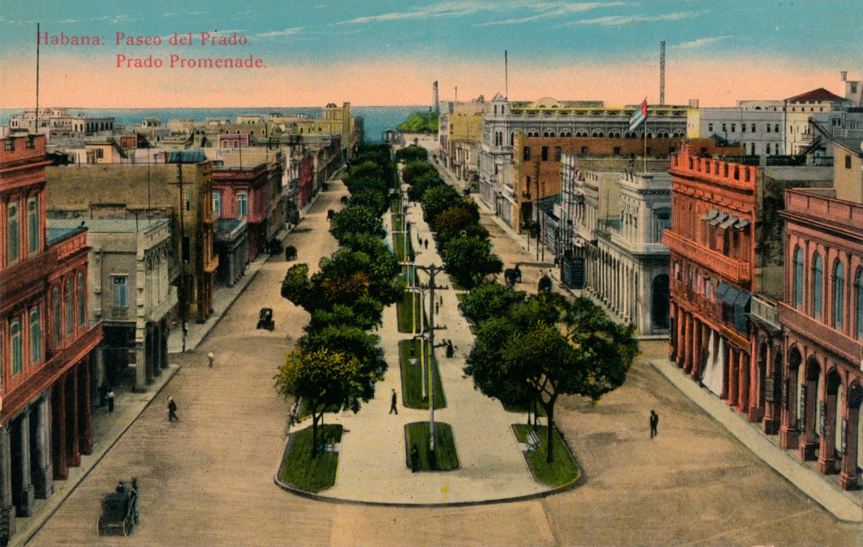 Promenade du Prado, La Havane, Cuba, 1910 - Unbekannt