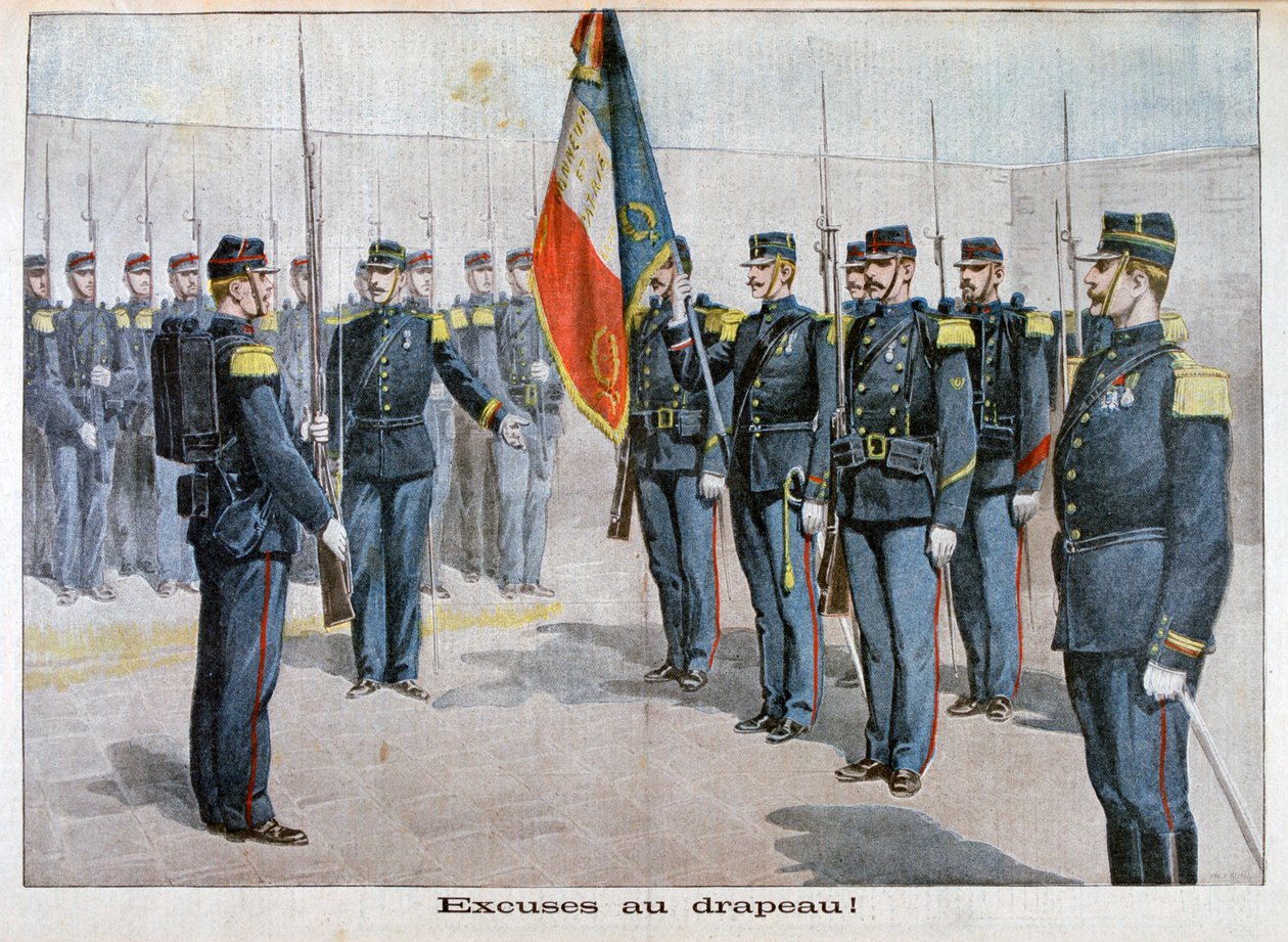 Présentation des excuses au drapeau, Toulon, France, 1898 - Unbekannt