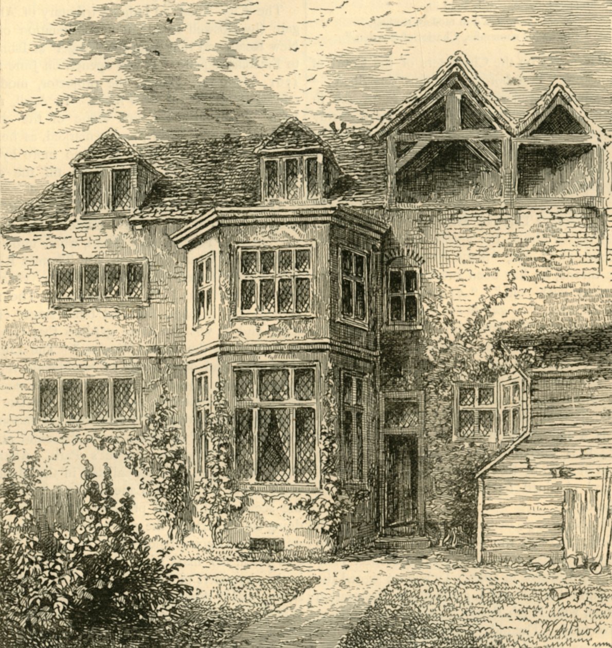 Maison du prince Rupert, dans le Barbican, vers 1872 - Unbekannt