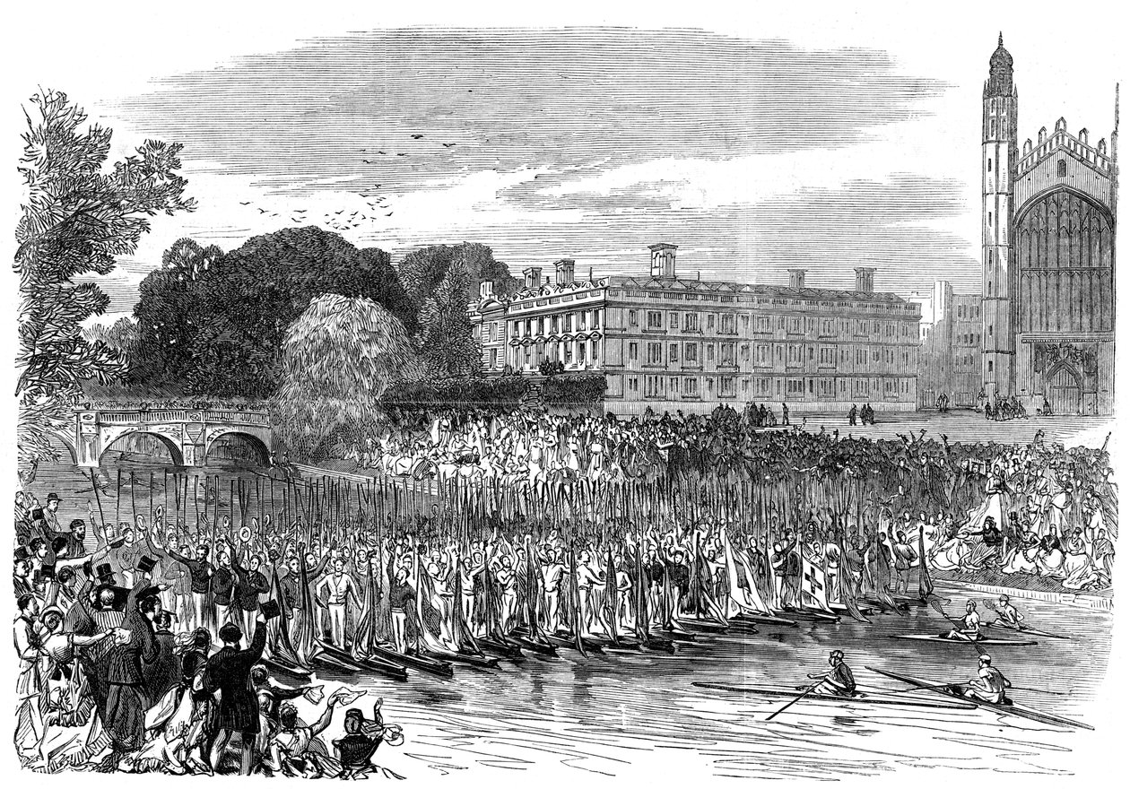 Procession de bateaux à Cambridge, 1870 - Unbekannt