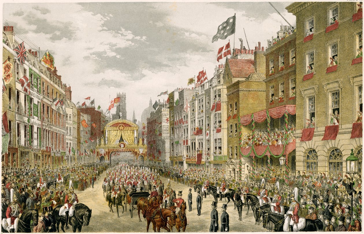 Procession sur le Strand, Westminster, Londres, 1863 - Unbekannt