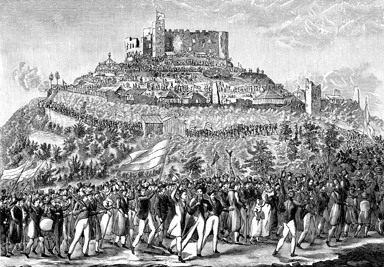 Procession au château de Hambach le 27 mai 1832 - Unbekannt