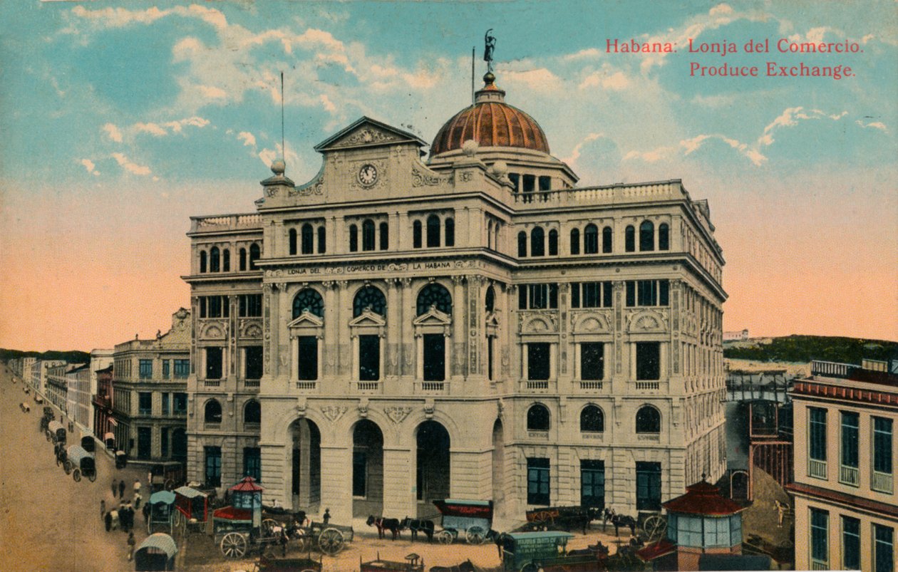 Bourse des produits, La Havane, Cuba, vers 1916 - Unbekannt