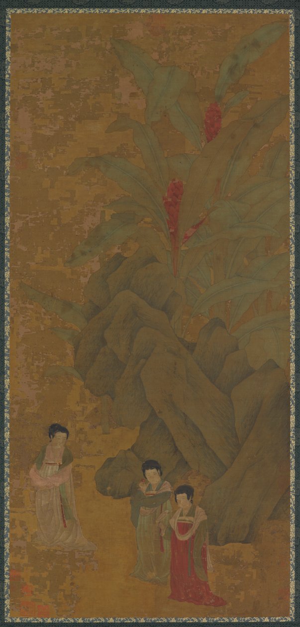 Dames en promenade, probablement dynastie Yuan - Unbekannt