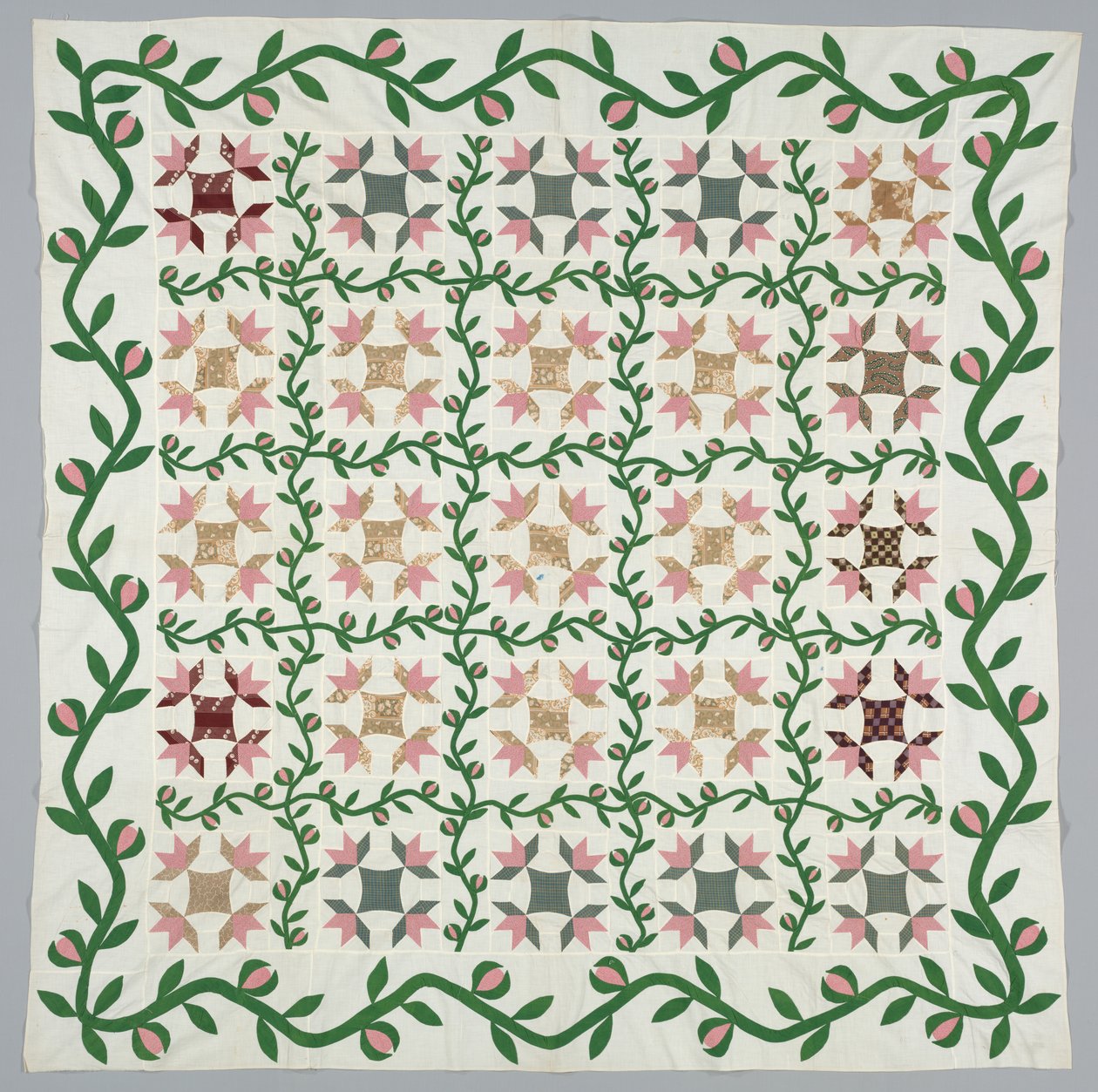 Couverture de quilt, vers 1857 - Unbekannt