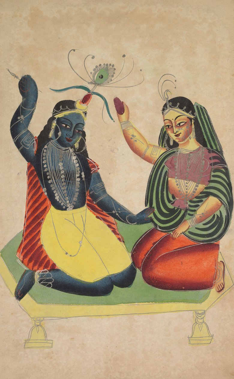 Radha et Krishna, 1800s - Unbekannt