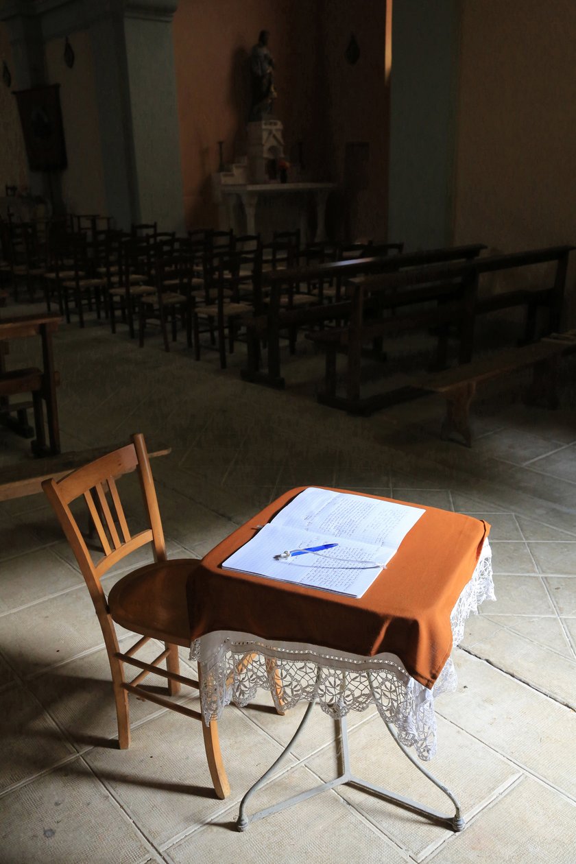 Registre dans une église. - Unbekannt
