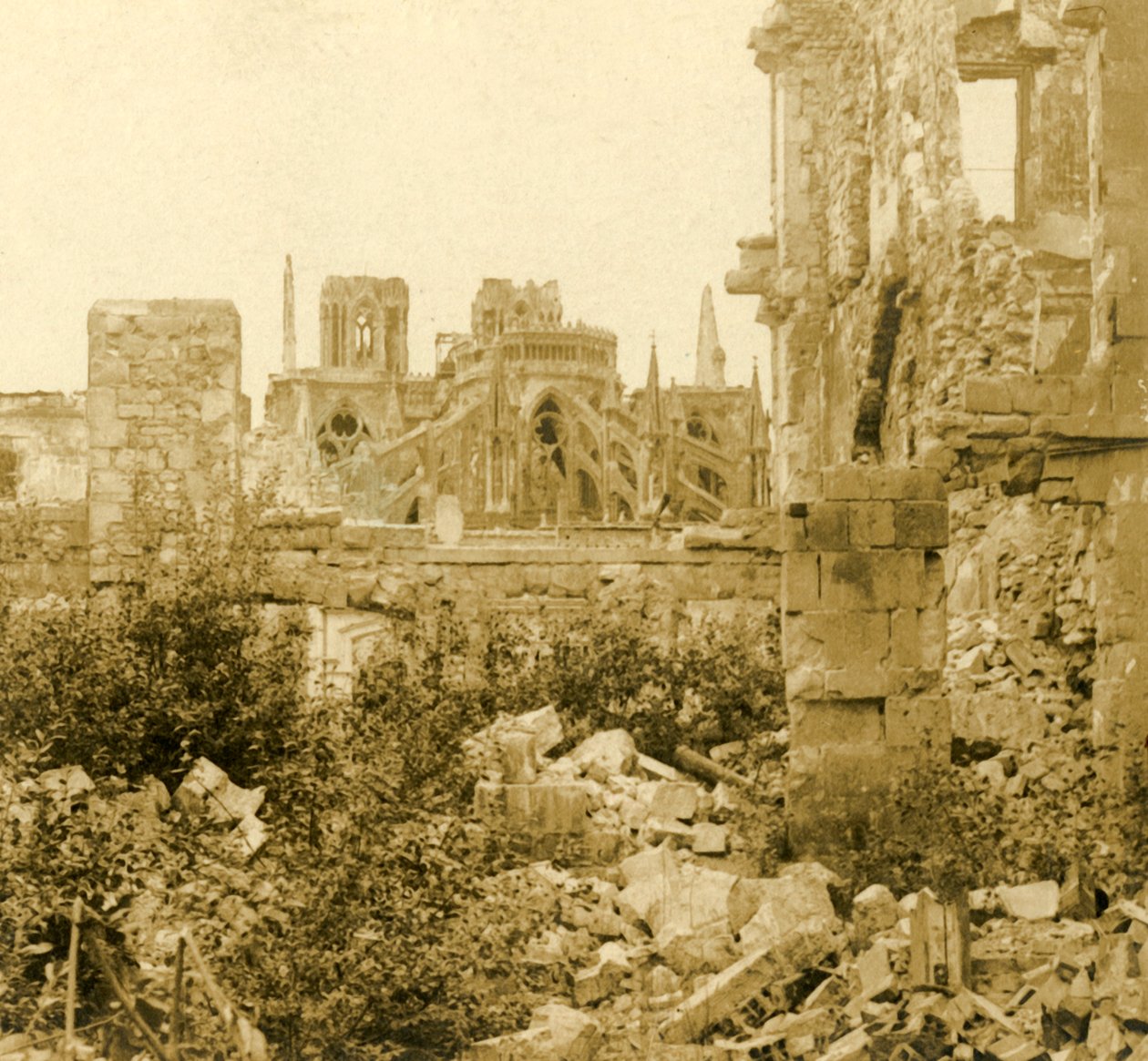 Cathédrale de Reims, Reims, nord de la France, vers 1914-1918 - Unbekannt