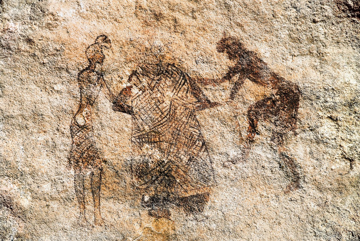 Peinture rupestre de Tadrart Acacus. Libye - Unbekannt