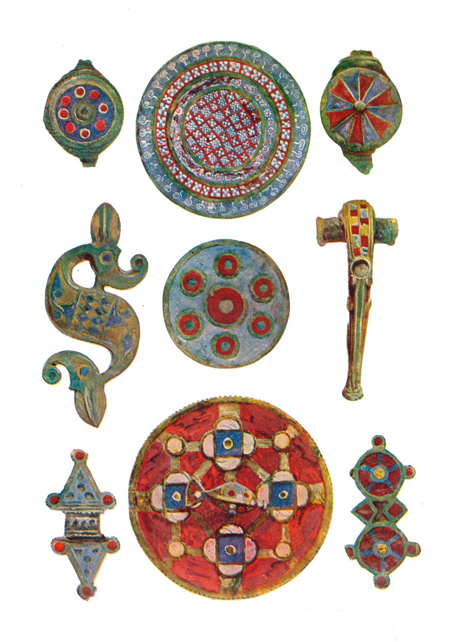 Ornements émaillés romano-britanniques Musée britannique, Ier-IIe siècle, 1902 - Unbekannt