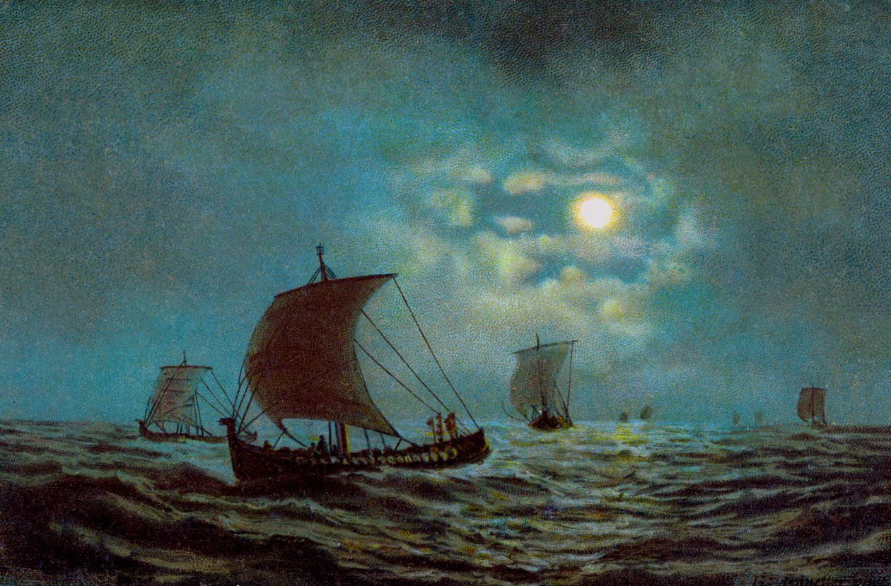 Voiliers de nuit, 20ème siècle - Unbekannt