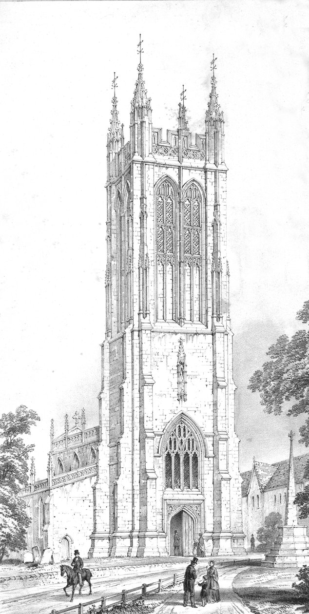 Église Saint-Pierre, Evercreech, Somerset, vers 1850 - Unbekannt