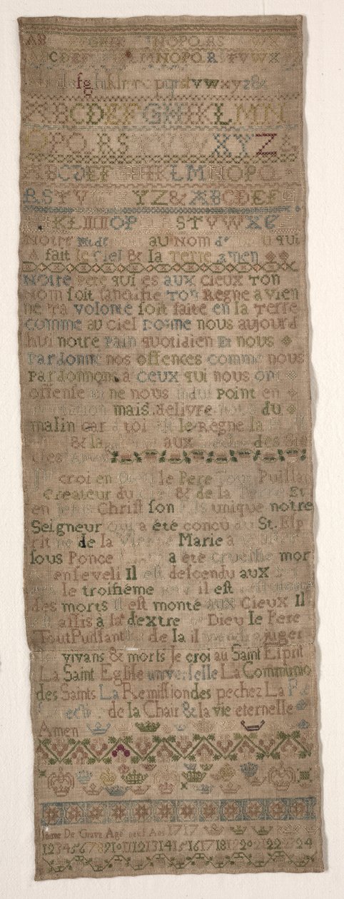 Échantillon, 1717 - Unbekannt