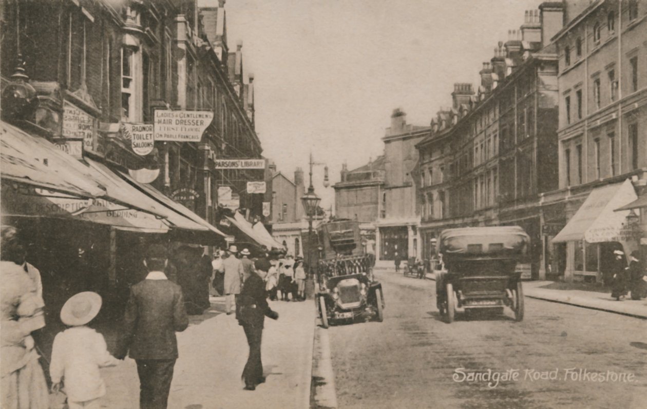 Sandgate Road, Folkestone, fin du 19e-début du 20e siècle - Unbekannt