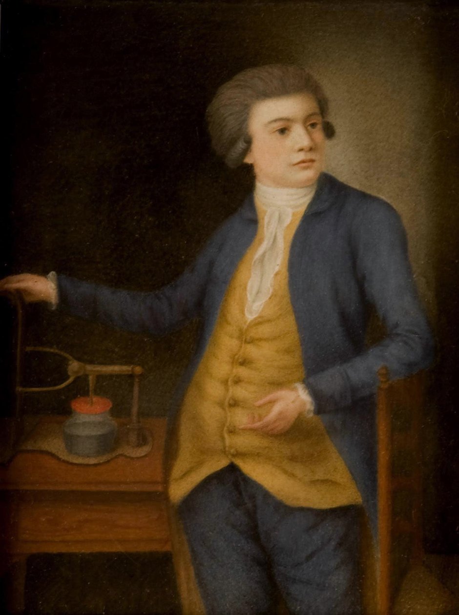 Scientifique avec un instrument électrique, années 1780 - Unbekannt