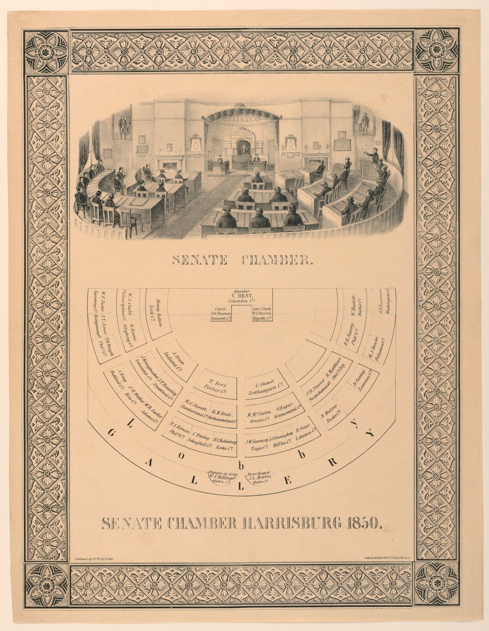 Chambre du Sénat, Harrisburg, Pennsylvanie - Unbekannt