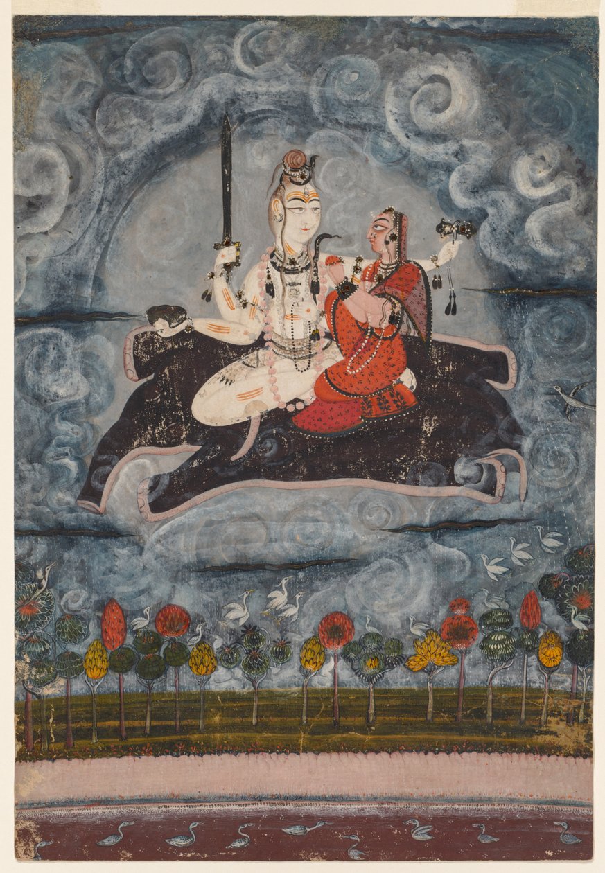 Shiva et Devi sur la peau de Gajasura, vers 1675-1680 - Unbekannt