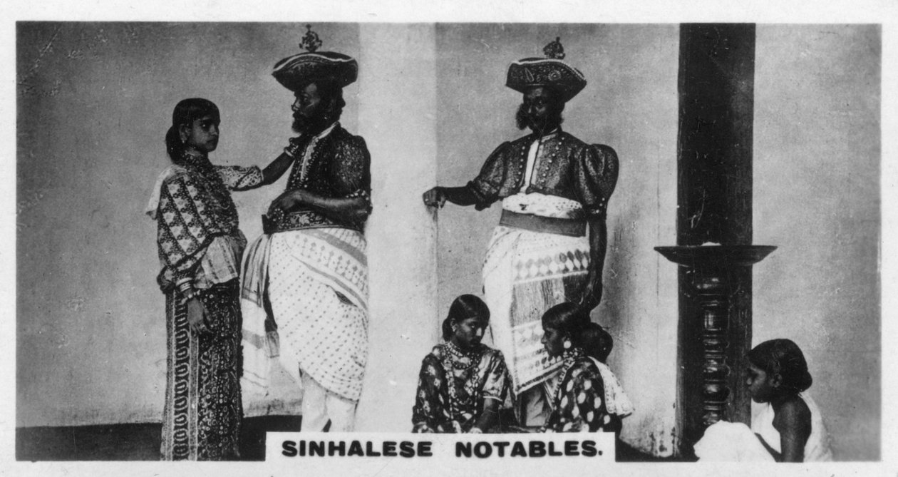 Notables cinghalais, Ceylan, vers 1925 - Unbekannt