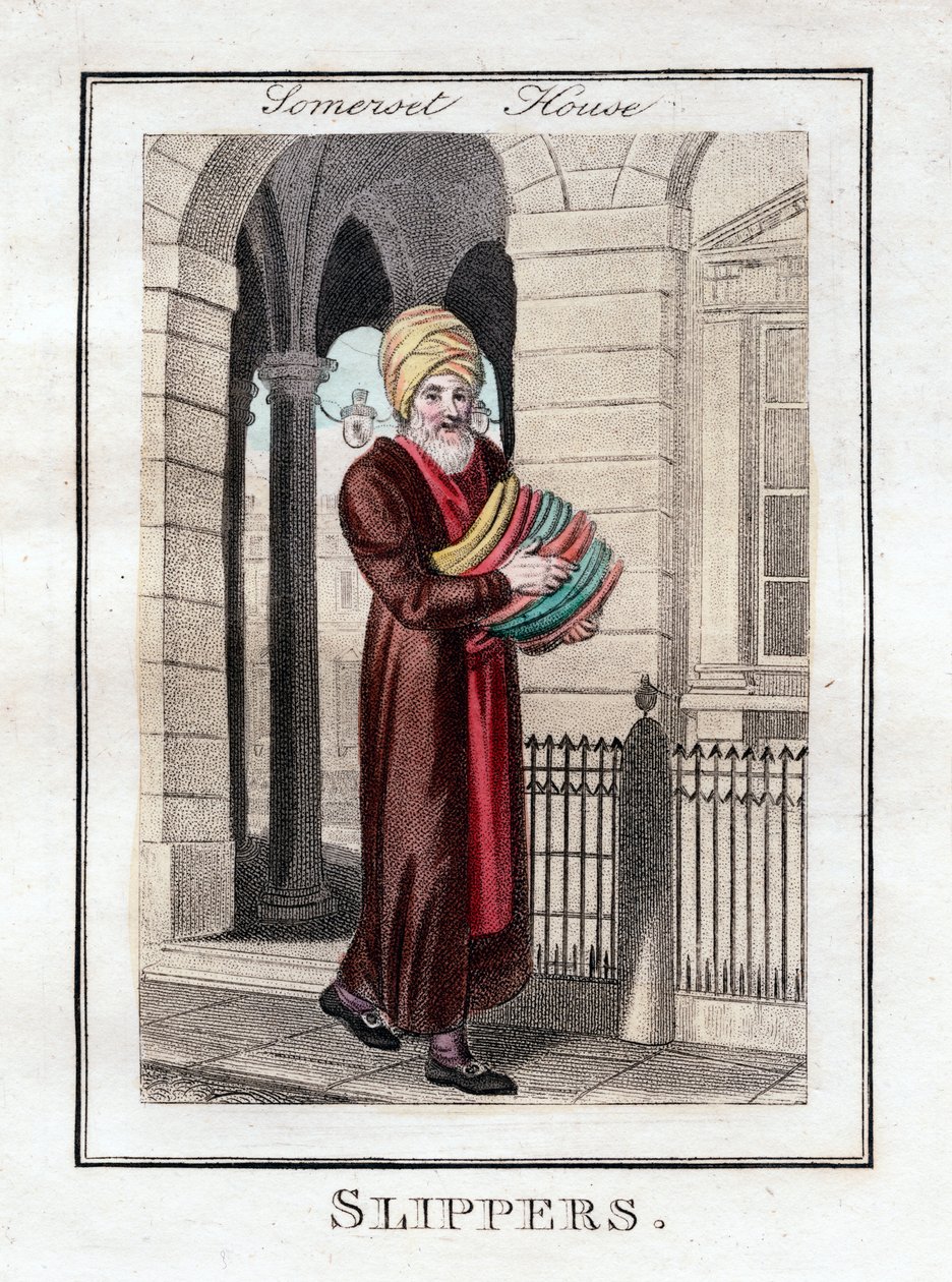 Pantoufles, Somerset House, Londres, 1805 - Unbekannt