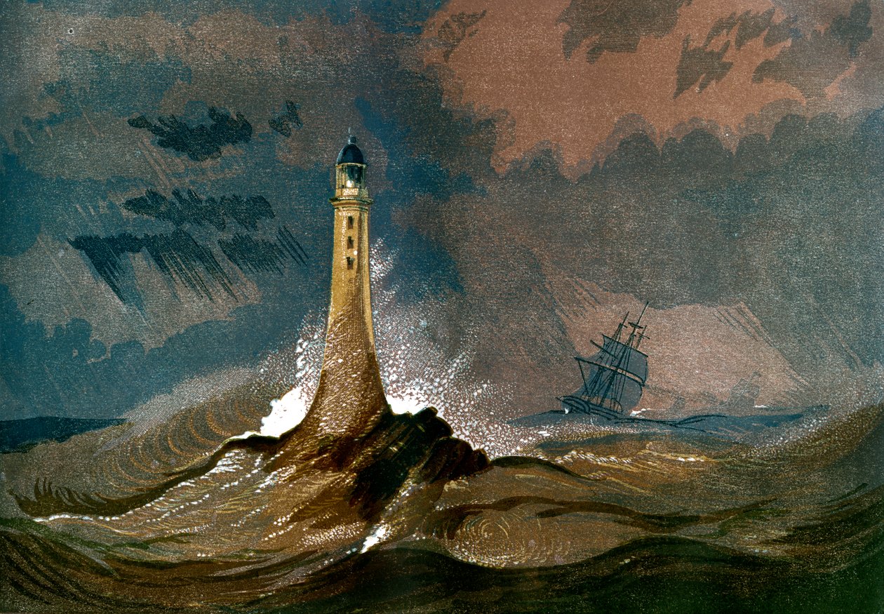 Phare de Smeaton à Eddystone, Devon, vers 1850 - Unbekannt