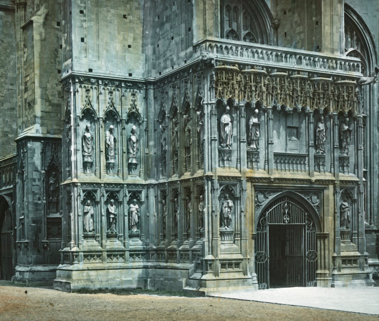 Porche sud-ouest, Cathédrale de Canterbury, vers 1890 - Unbekannt