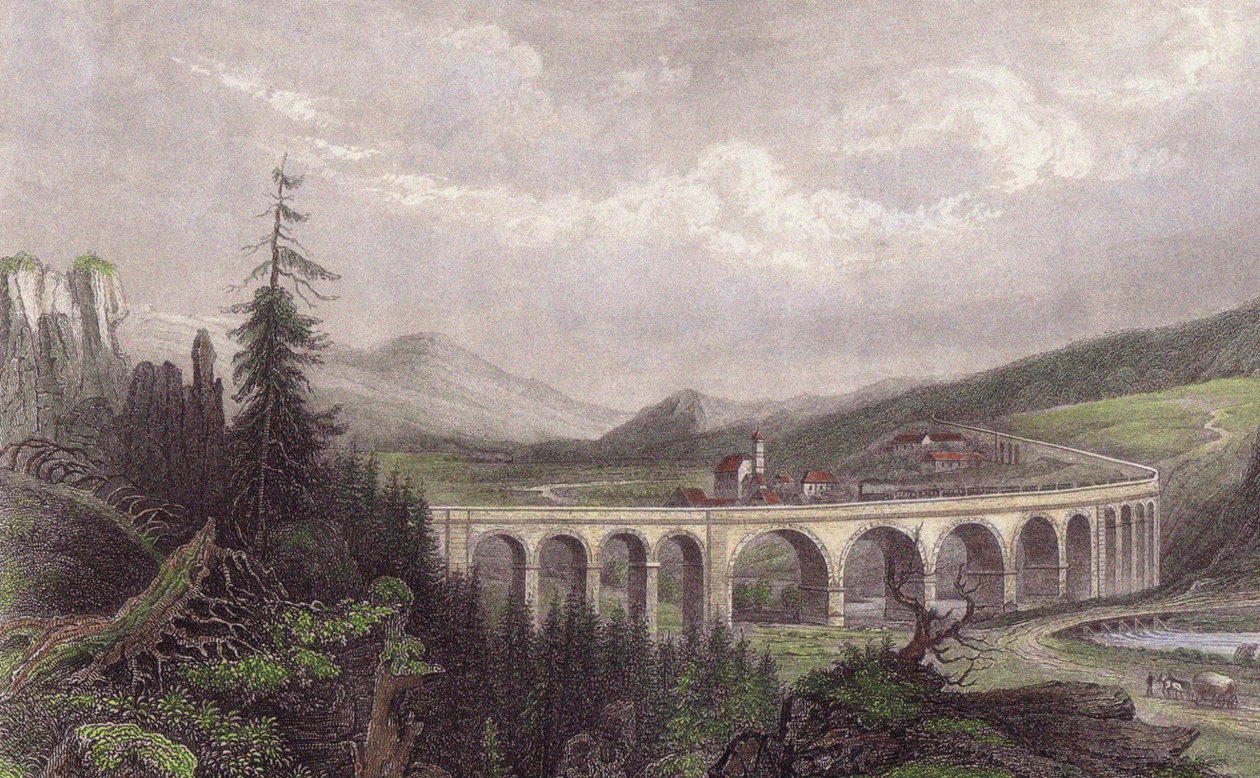 Chemin de fer du Sud. Viaduc Payerbach, Semmering - Unbekannt