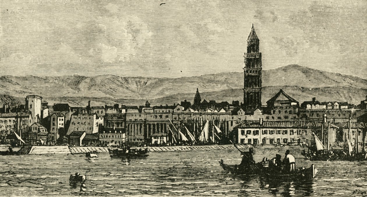 Spalatro, depuis le port, 1890 - Unbekannt