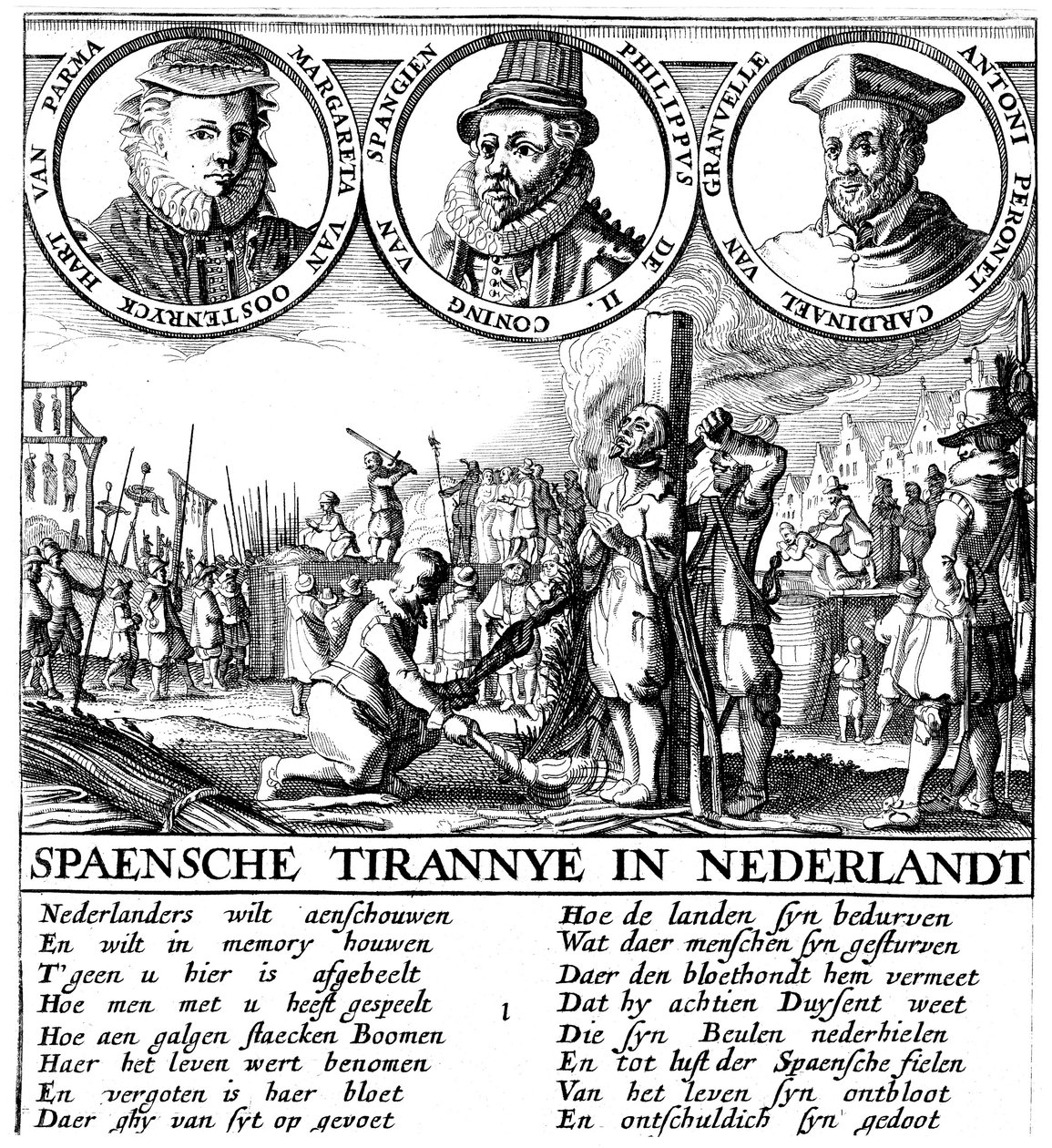Exécution espagnole des Huguenots, vers 1565 - Unbekannt