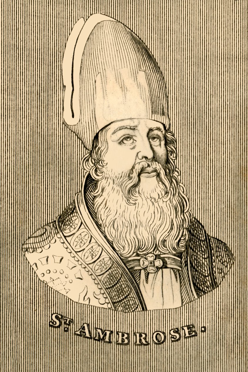 Saint Ambroise, c340-397, 1830 - Unbekannt