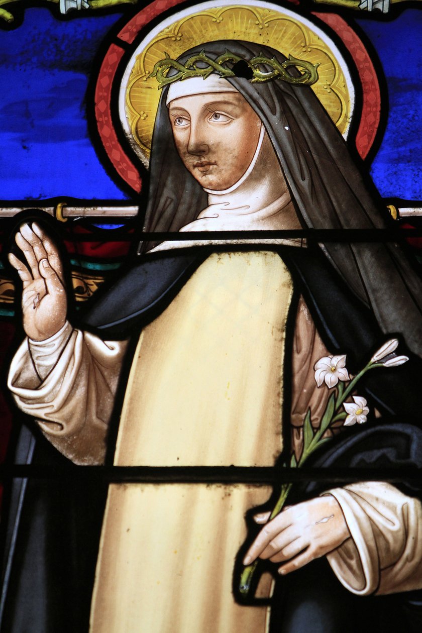 Vitrail. Sainte Catherine de Sienne. 1883. - Unbekannt